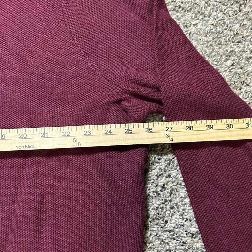 Polo Ralph Lauren Sweater Mens 3XB‎ Maroon Pima Cotton Quarter Zip Pullover
